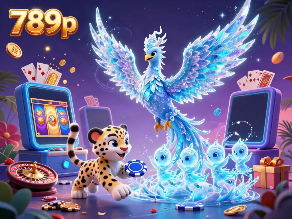 Experience the excitement of 789p with a magical illustration of a casino-themed fantasy scene.