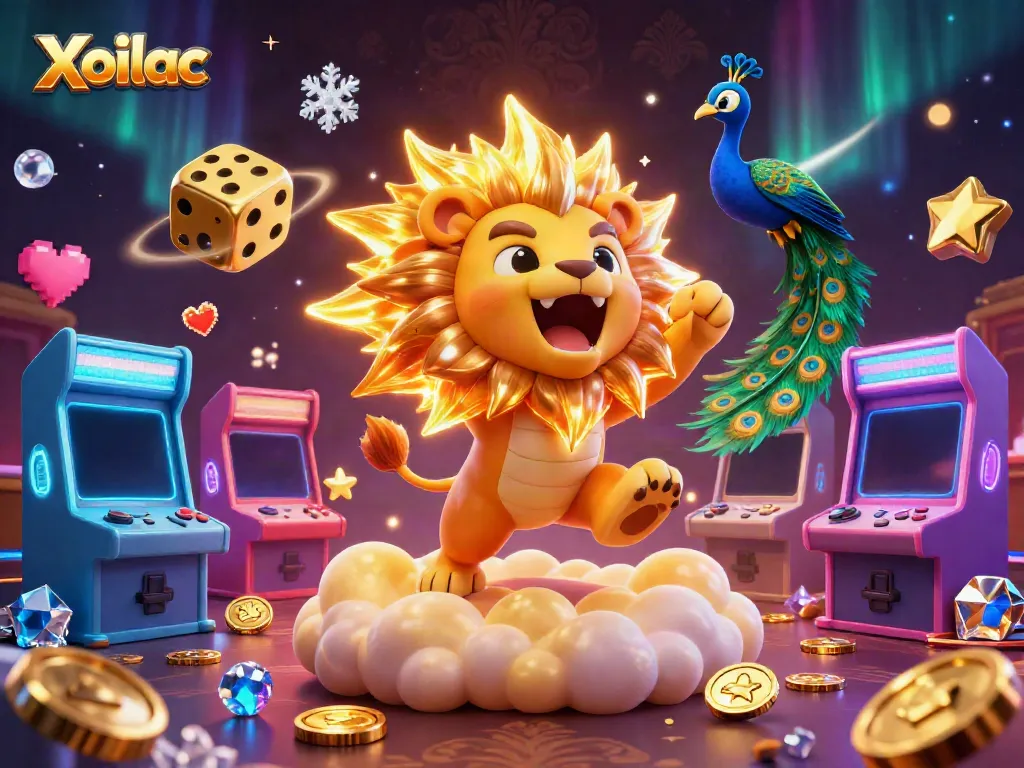 Xoilac captures the excitement of high-stakes gaming with dynamic characters and vibrant casino elements.