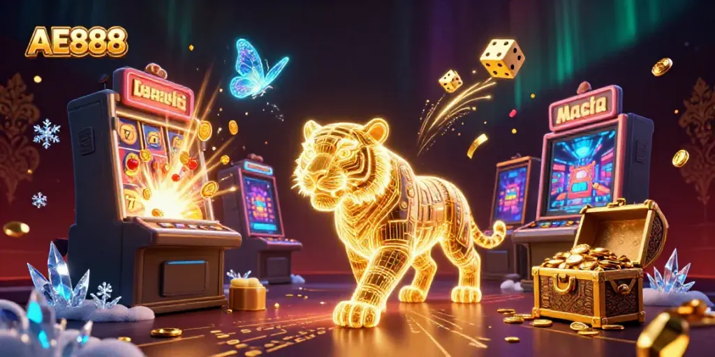 Experience thrilling gameplay with AE888 in a vibrant digital casino world.