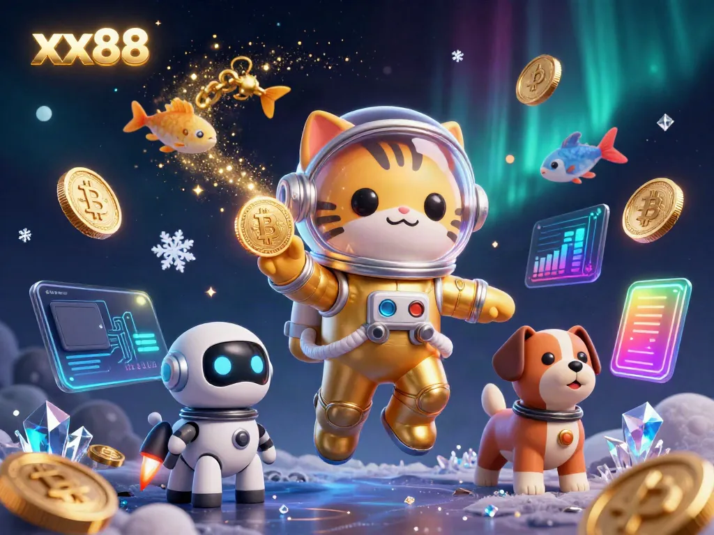 Bet on xx88 with a dynamic casino-themed 3D illustration showcasing colorful elements