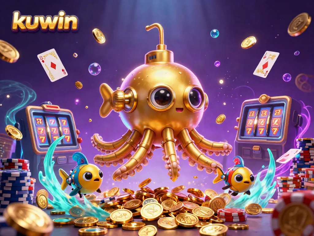 Experience thrilling gameplay and endless fun with kuwin's underwater adventure filled with coins and casino elements.