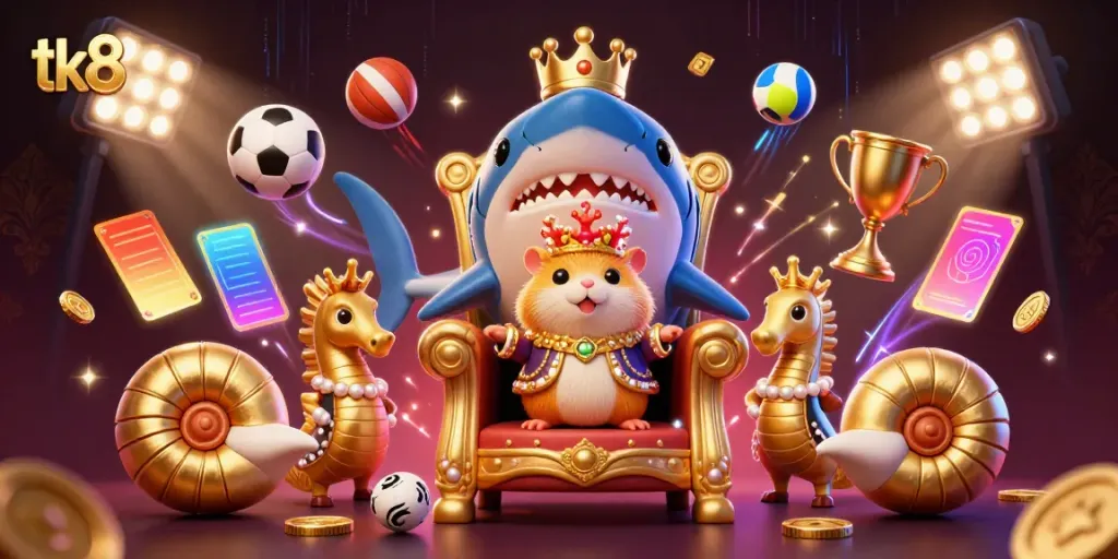 Engage in exciting gambling adventures with tk88, showcasing vibrant character dynamics and sports elements.