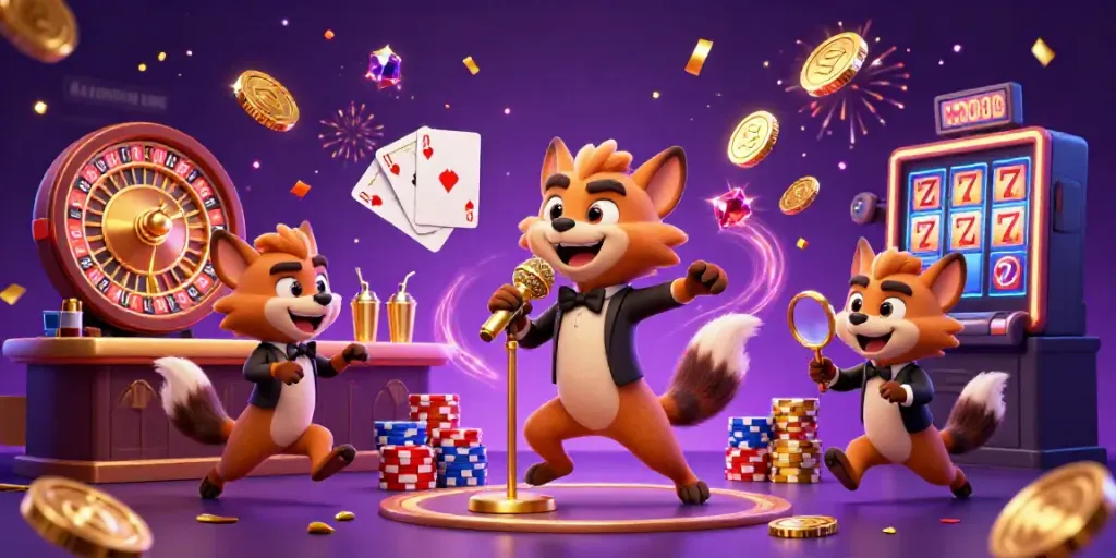 Join the fun at MAGNUM188 with hyenas running a comedy casino, bringing laughter and excitement!