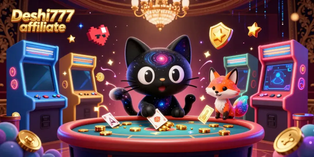 Win big with the Deshi777 affiliate program at a vibrant cosmic casino.