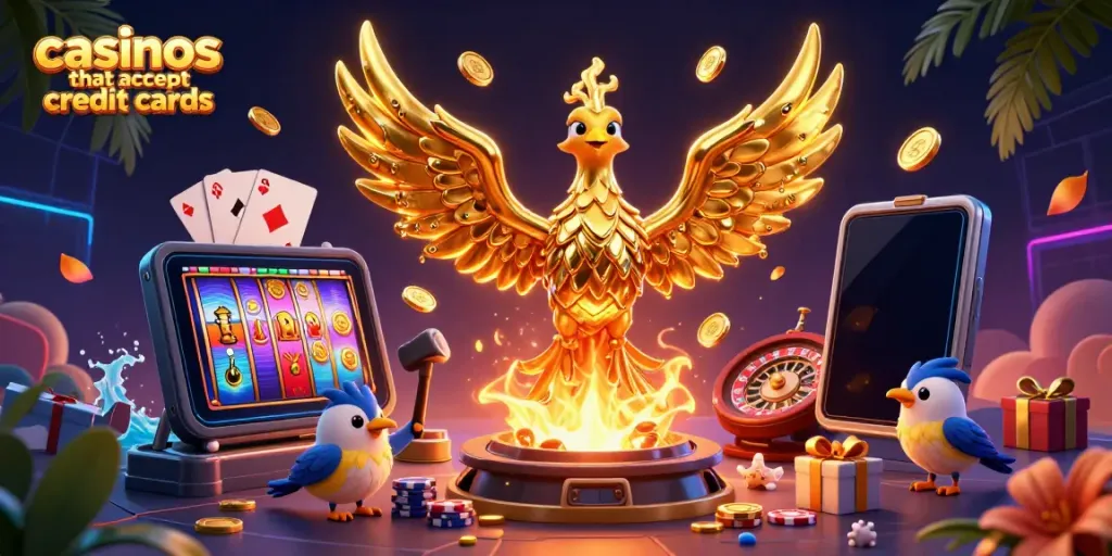 Experience thrilling gameplay at casinos that accept credit cards with immersive visuals and exciting game elements.